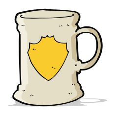 cartoon old tankard N4