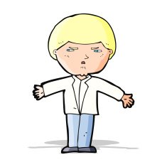 cartoon annoyed man N33