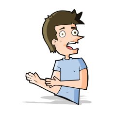 cartoon stressed man N34
