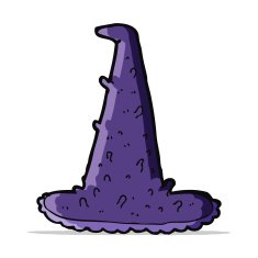 cartoon spooky witch hat N10