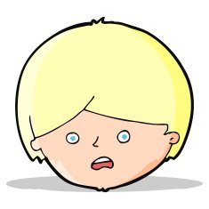 cartoon unhappy boy N22