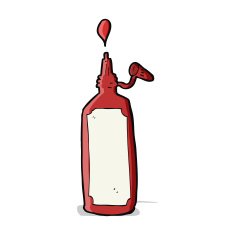 Cartoon Ketchup Bottle N16