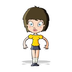 cartoon pretty girl N52