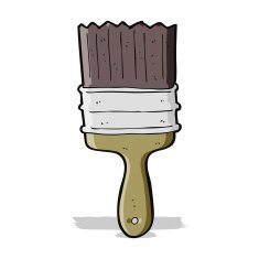 cartoon paint brush N34