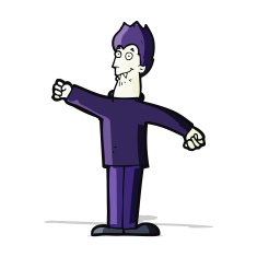 cartoon happy vampire N16