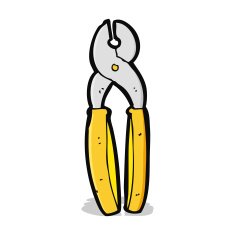 Cartoon Pliers N15