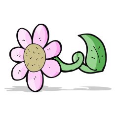 cartoon flower N238