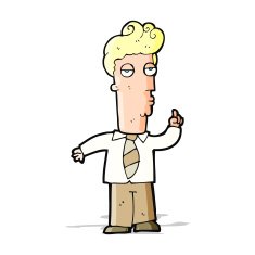 cartoon bored man asking question N4