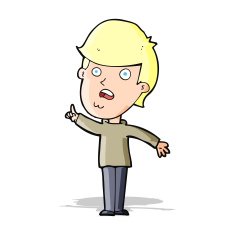 Cartoon Man Asking Question N53