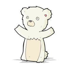 Cartoon Polar Bear Cub N26