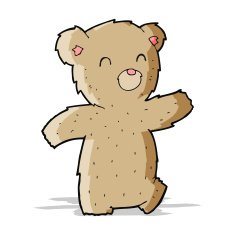 cartoon teddy bear N162
