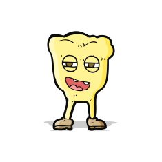 cartoon rotten tooth character N2