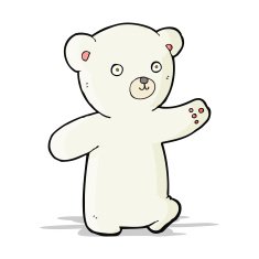 Cartoon Polar Bear Cub N28