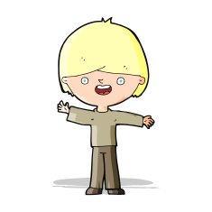 cartoon happy boy N98