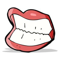 cartoon grinning mouth N5