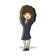 Cartoon Female Spy N21