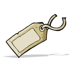 cartoon luggage tag N17