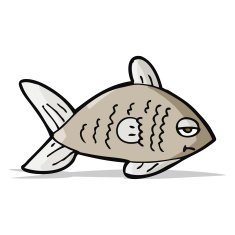 cartoon funny fish N19