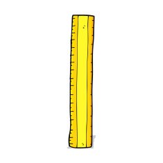 cartoon wooden ruler N7