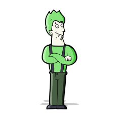cartoon happy vampire N18