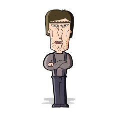 cartoon angry man N50