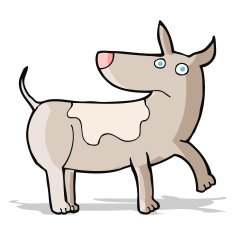 funny cartoon dog N15