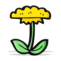 cartoon flower symbol N11