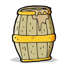 cartoon beer barrel N8
