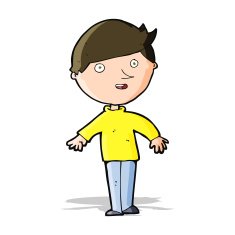 cartoon happy man N194