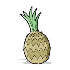 Cartoon Pineapple N13