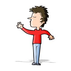 cartoon dismissive man N5