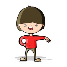 cartoon happy man N198