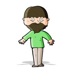 cartoon happy man N199
