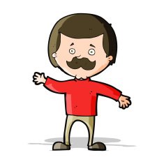 cartoon dad waving N5