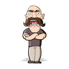 cartoon angry man N52