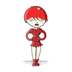 cartoon pretty vampire girl N14
