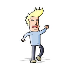 cartoon loudmouth man N4