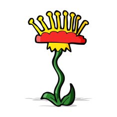 cartoon flower N239