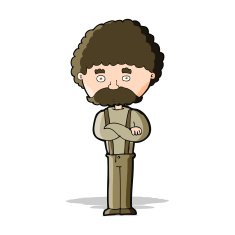 cartoon old man N19