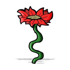 cartoon flower N240