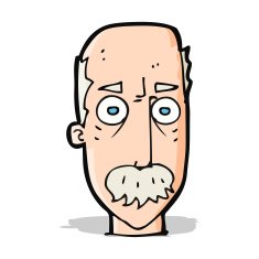 Cartoon Man With Mustache N50