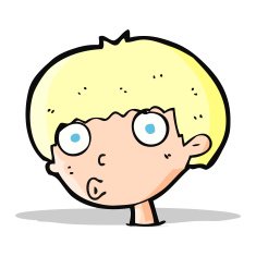 Cartoon Surprised Boy N10