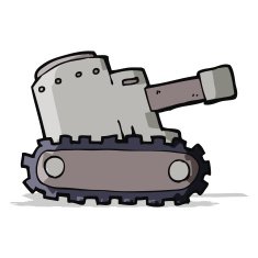 cartooon army tank N2