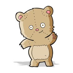cartoon teddy bear N164