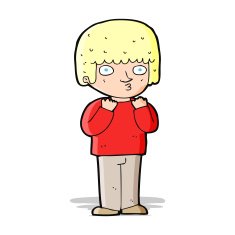 cartoon surprised man N70