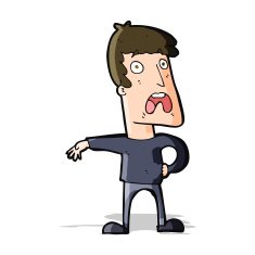 Cartoon complaining man N6 free image download