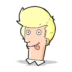 cartoon man with tongue hanging out N4