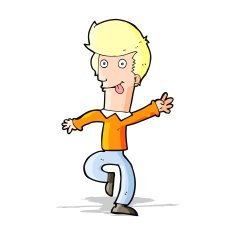 Cartoon Man Dancing N7