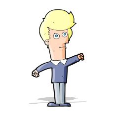 cartoon man punching N4