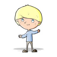 cartoon happy boy N103